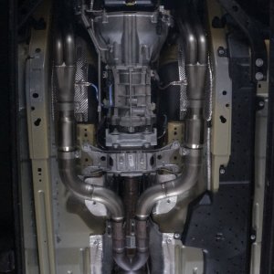 Ford Mustang Performance Exhaust - Stainless Works - Long Tube Headers with High-Flow Cats - `15-`20